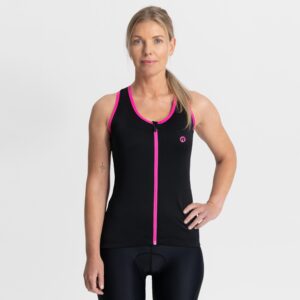 Rogelli ABBEY - damska koszulka rowerowa czarno-różówa - obrazek 3