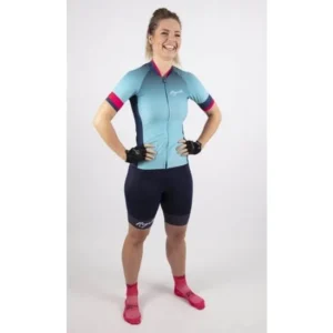 Rogelli FLOW - damska koszulka rowerowa niebieska - obrazek 4