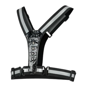 Rogelli - kamizelka odblaskowa LED czarna - obrazek 1