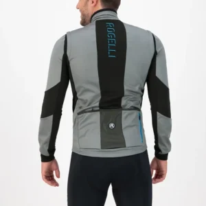 Rogelli BRAVE - męska softshellowa kurtka rowerowa szara - obrazek 7