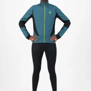 Rogelli BRAVE - męska softshellowa kurtka rowerowa niebieska - obrazek 3