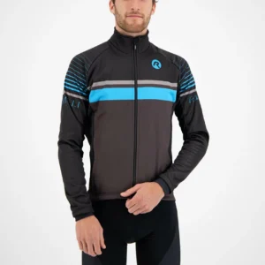 Rogelli HERO - męska lekka kurtka rowerowa softshell czarna - obrazek 5