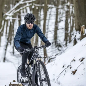 Rogelli ESSENTIAL - męska softshellowa kurtka rowerowa granatowa - obrazek 11