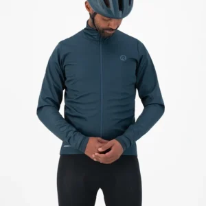 Rogelli ESSENTIAL - męska softshellowa kurtka rowerowa granatowa - obrazek 6