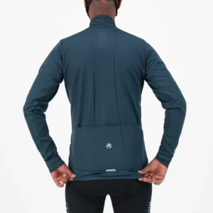 Rogelli ESSENTIAL - męska softshellowa kurtka rowerowa granatowa - obrazek 7