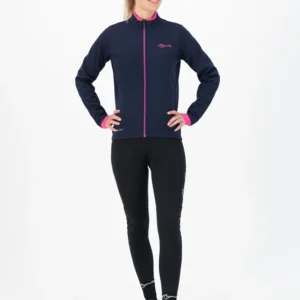 Rogelli ESSENTIAL - damska zimowa kurtka rowerowa granatowa - obrazek 3