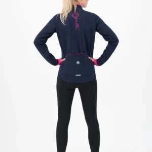 Rogelli ESSENTIAL - damska zimowa kurtka rowerowa granatowa - obrazek 5