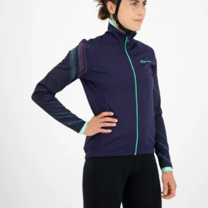 Rogelli LUNA - damska kurtka rowerowa granatowa - obrazek 7
