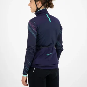 Rogelli LUNA - damska kurtka rowerowa granatowa - obrazek 8