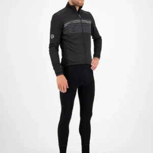 Rogelli KALON - męska ultralekka kurtka rowerowa softshell czarna - obrazek 3