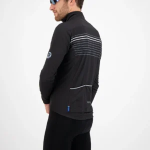 Rogelli KALON - męska ultralekka kurtka rowerowa softshell czarna - obrazek 7