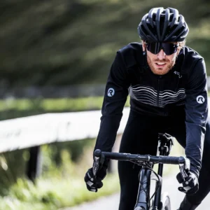 Rogelli KALON - męska ultralekka kurtka rowerowa softshell czarna - obrazek 8