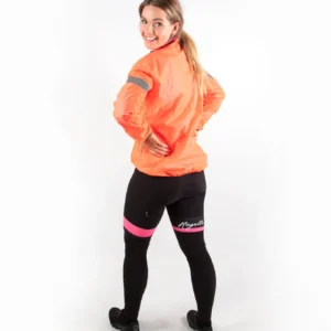 Rogelli PROTECT - damska kurtka przeciwdeszczowa pomarańczowa - obrazek 4