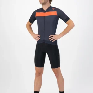 Rogelli PRIME - męska koszulka rowerowa czarno-pomarańczowa - obrazek 3