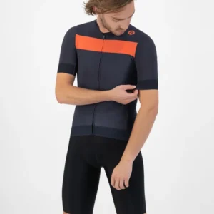 Rogelli PRIME - męska koszulka rowerowa czarno-pomarańczowa - obrazek 4