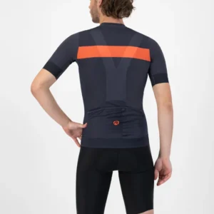 Rogelli PRIME - męska koszulka rowerowa czarno-pomarańczowa - obrazek 5