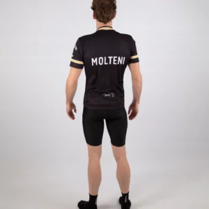 Rogelli WAGTMANS MOLTENI - męska koszulka rowerowa czarna - obrazek 4