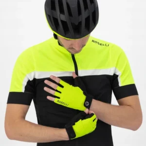 Rogelli CORE - męskie rękawiczki rowerowe żółte - obrazek 2