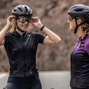 Rogelli MARBLE - damska koszulka rowerowa czarna - obrazek 10