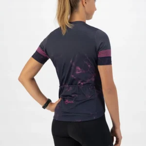 Rogelli MARBLE - damska koszulka rowerowa różowa - obrazek 5