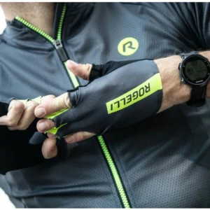 Rogelli PACE - męskie rękawiczki rowerowe grafitowe - obrazek 3