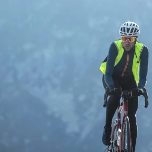 Rogelli ESSENTIAL - męska kamizelka rowerowa softshell żółta - obrazek 6