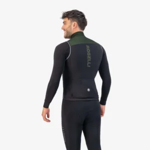 Rogelli ESSENTIAL - męska kamizelka rowerowa softshell zielona - obrazek 4