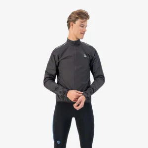 Rogelli CORE - męska kurtka przeciwdeszczowa czarna - obrazek 3