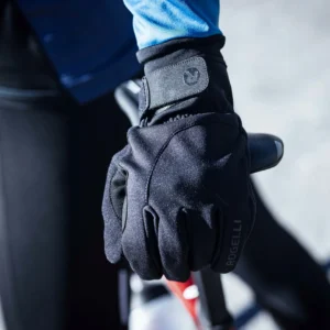 Rogelli CORE - męskie ocieplane zimowe rękawiczki rowerowe czarne - obrazek 3