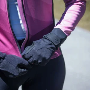 Rogelli CORE - damskie zimowe rękawice rowerowe czarne - obrazek 8