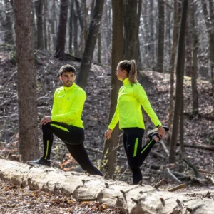 Rogelli CORE - męskie legginsy do biegania czarno-żółte - obrazek 5