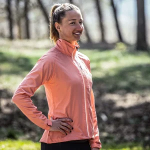 Rogelli CORE - damska kurtka do biegania różowa - obrazek 14