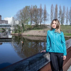 Rogelli CORE - damska kurtka do biegania niebieska - obrazek 8