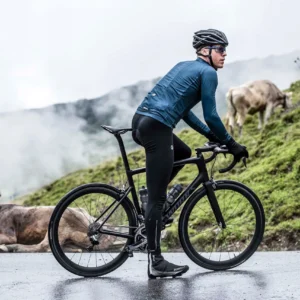 Rogelli CORE - męskie ocieplane spodnie rowerowe na szelkach czarne - obrazek 9