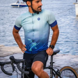 Rogelli NEBULA - męska koszulka rowerowa niebieska - obrazek 9