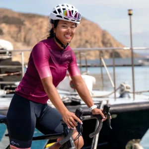 Rogelli DAWN - damska koszulka rowerowa bordowa - obrazek 11