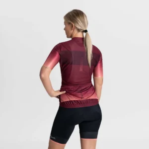 Rogelli DAWN - damska koszulka rowerowa bordowa - obrazek 4