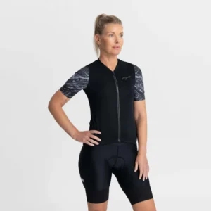 Rogelli LIQUID - damska koszulka rowerowa czarna - obrazek 4