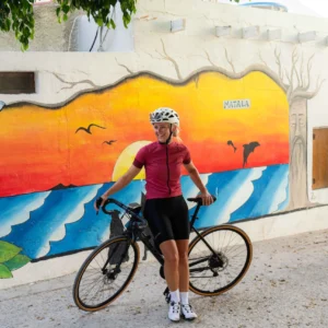 Rogelli MODESTA - damska koszulka rowerowa bordowa - obrazek 12