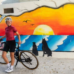 Rogelli MODESTA - damska koszulka rowerowa bordowa - obrazek 13