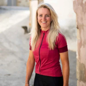 Rogelli MODESTA - damska koszulka rowerowa bordowa - obrazek 14