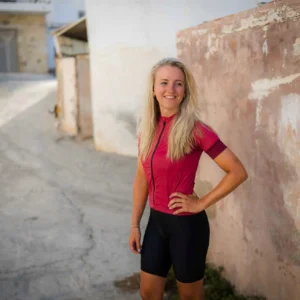 Rogelli MODESTA - damska koszulka rowerowa bordowa - obrazek 15