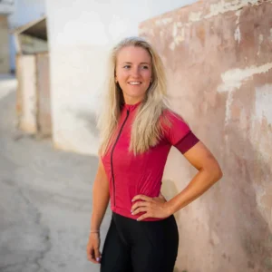 Rogelli MODESTA - damska koszulka rowerowa bordowa - obrazek 16