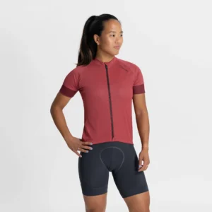 Rogelli MODESTA - damska koszulka rowerowa bordowa - obrazek 3