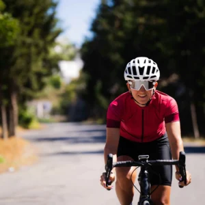 Rogelli MODESTA - damska koszulka rowerowa bordowa - obrazek 5