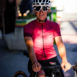 Rogelli MODESTA - damska koszulka rowerowa bordowa - obrazek 8