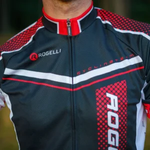 Rogelli GARA MOSTRO - męska koszulka rowerowa czarno-czerwona - obrazek 11