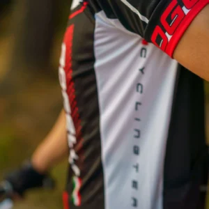 Rogelli GARA MOSTRO - męska koszulka rowerowa czarno-czerwona - obrazek 13