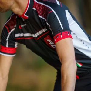 Rogelli GARA MOSTRO - męska koszulka rowerowa czarno-czerwona - obrazek 3