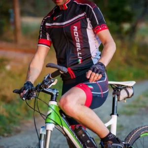 Rogelli GARA MOSTRO - męska koszulka rowerowa czarno-czerwona - obrazek 7